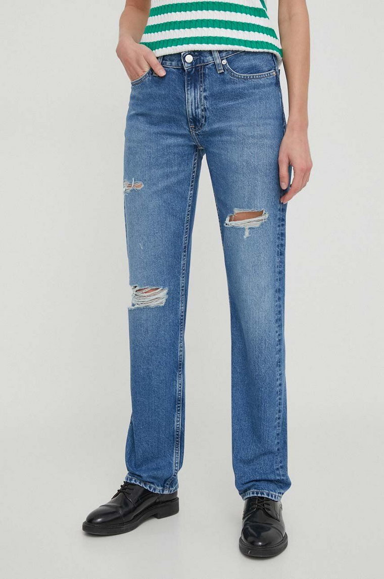 Calvin Klein Jeans jeansy damskie high waist