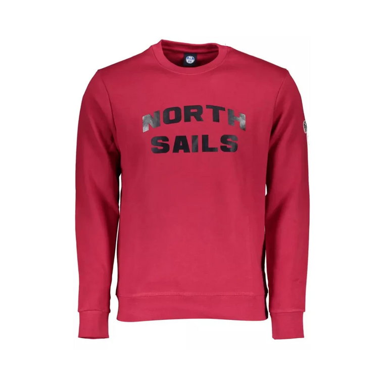 Czerwony Sweter z Nadrukiem North Sails