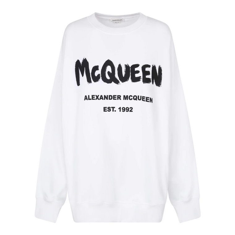 Elegancki Biały Sweter dla Kobiet Alexander McQueen