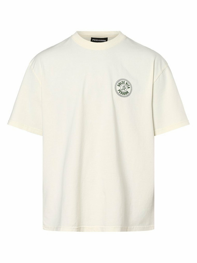 PEGADOR - T-shirt męski  Carberry, biały