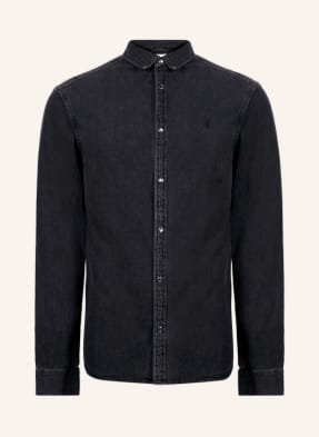 Allsaints Koszula Jeansowa Gleason Slim Fit blau