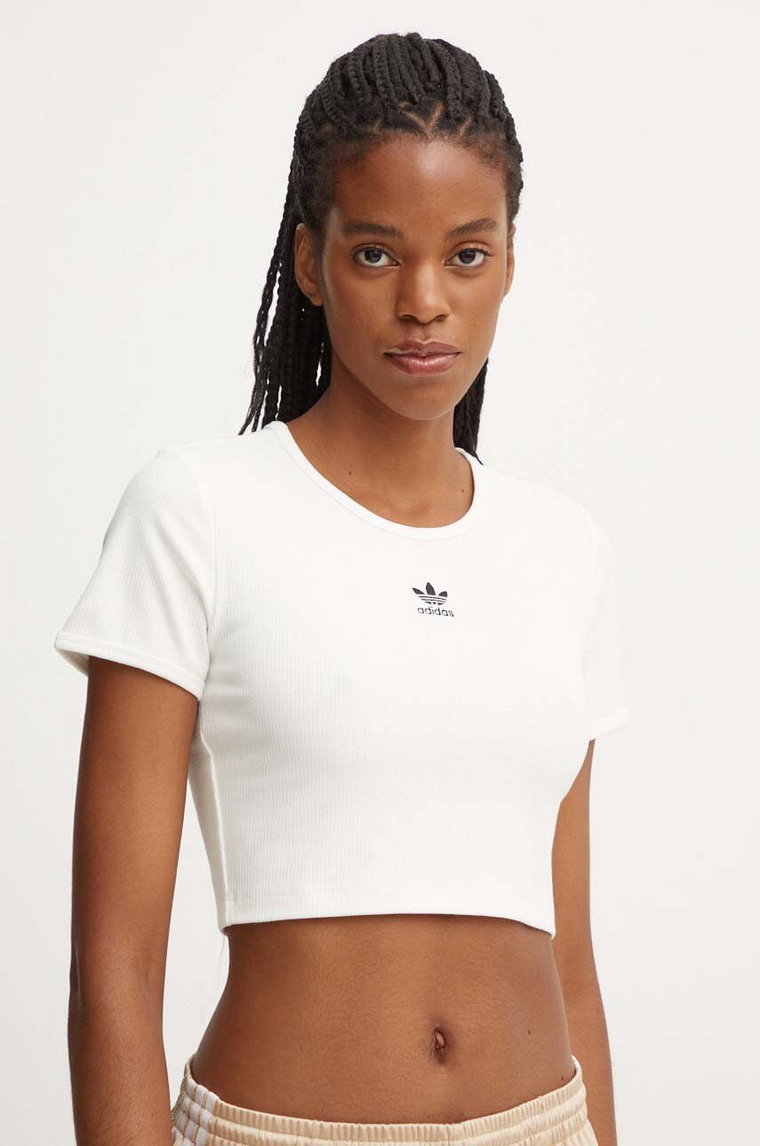 adidas Originals t-shirt damski kolor biały IY9666