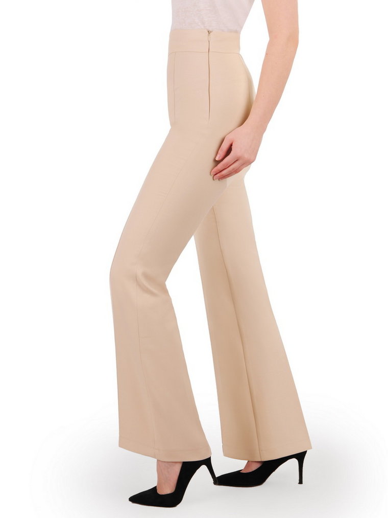 Eleganckie spodnie damskie z rozszerzanymi nogawkami 35319