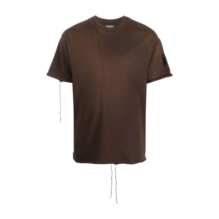 Brązowe koszulki i pola z wzorem Shiraga Lavata A-Cold-Wall