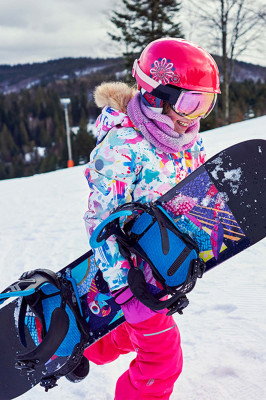 Kurtka narciarska dziewczęca