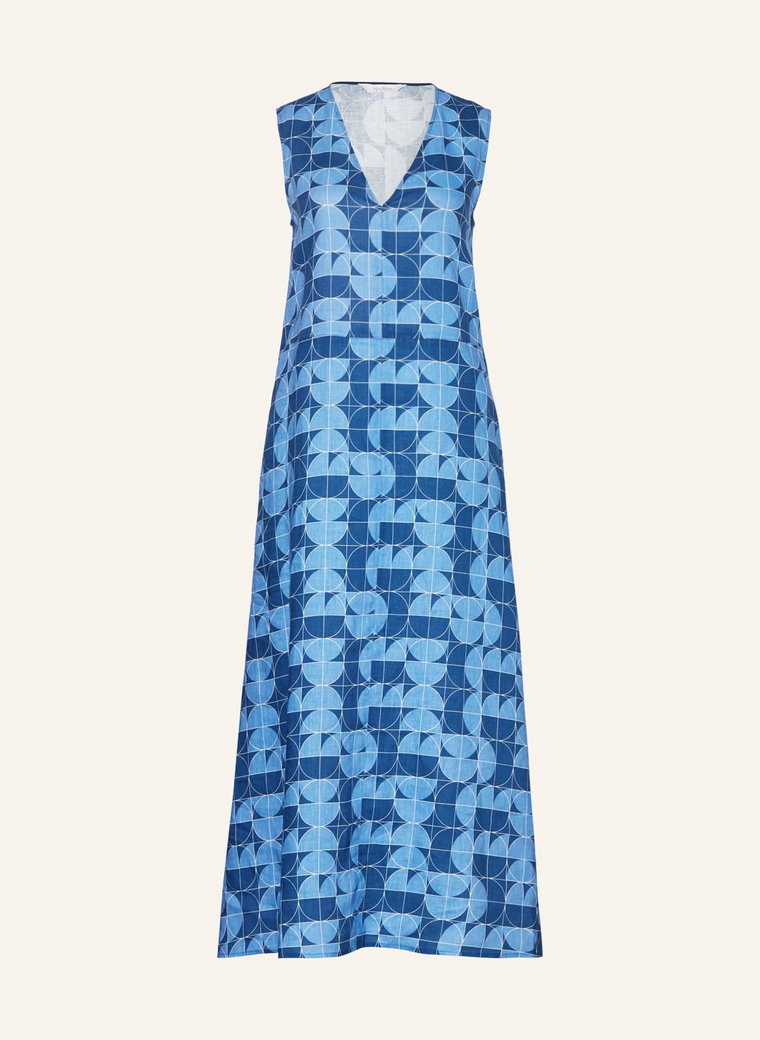 Maxmara Leisure Sukienka Z Lnu Urlo blau