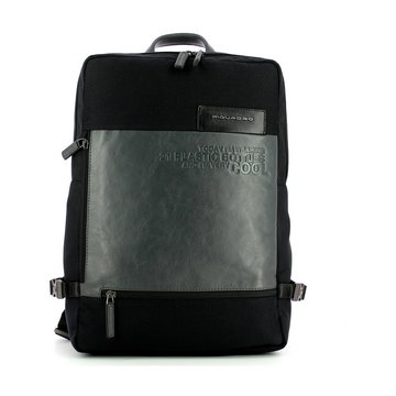 Piquadro, Large backpack for PC Ade 15.6 with Rfid Czarny, male,