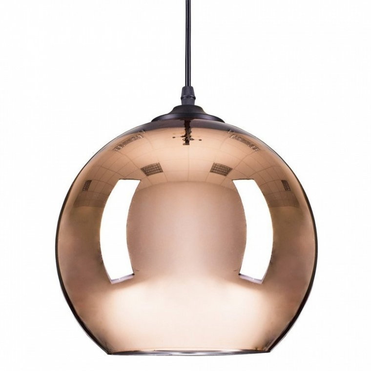 Lampa wisząca mirror glow - l miedziana 40 cm kod: ST-9021-L  copper