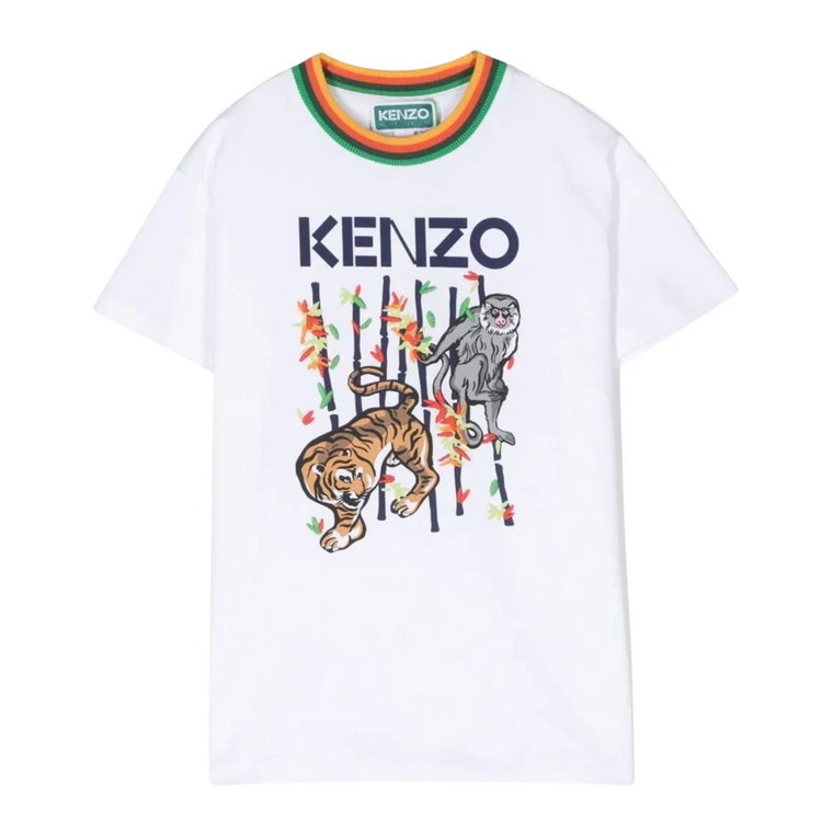 Białe T-shirty i Pola dla Chłopców Kenzo