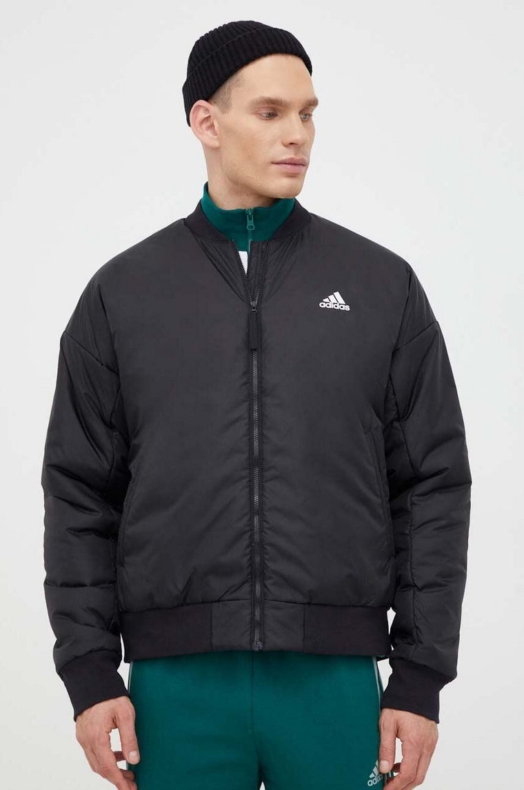 adidas kurtka bomber męski kolor czarny przejściowa IK0526