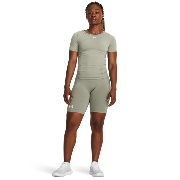 Damskie spodenki treningowe Under Armour UA Vanish Seamless Short - oliwkowe