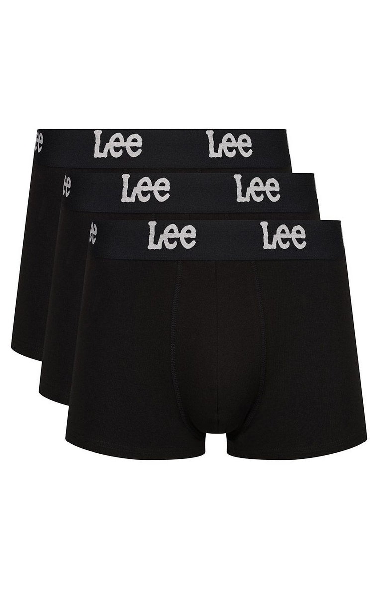 Lee  3-pack czarne bawełniane bokserki męskie Gannon, Kolor czarny, Rozmiar S, LEE