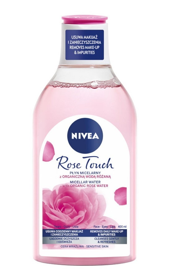 Nivea Rose Touch - Płyn micelarny z organiczną wodą różaną 400ml
