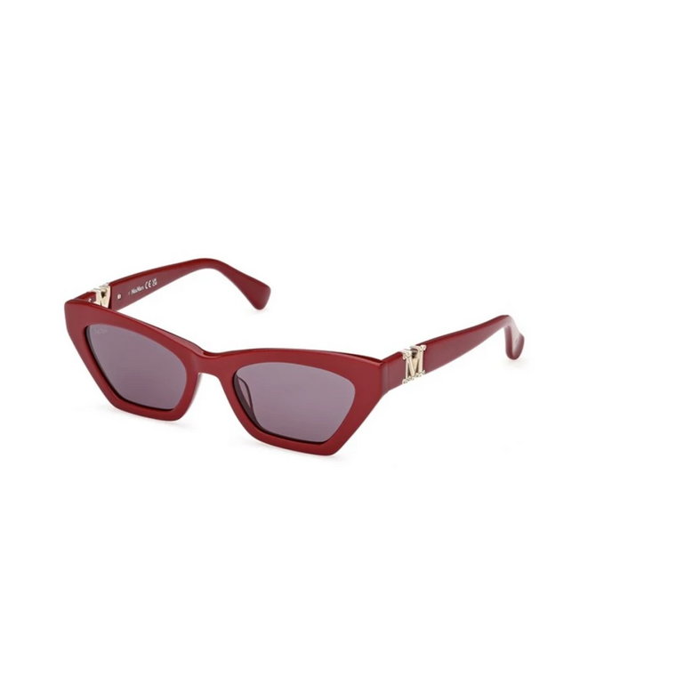 Shiny Bordeaux Smoke Okulary Max Mara