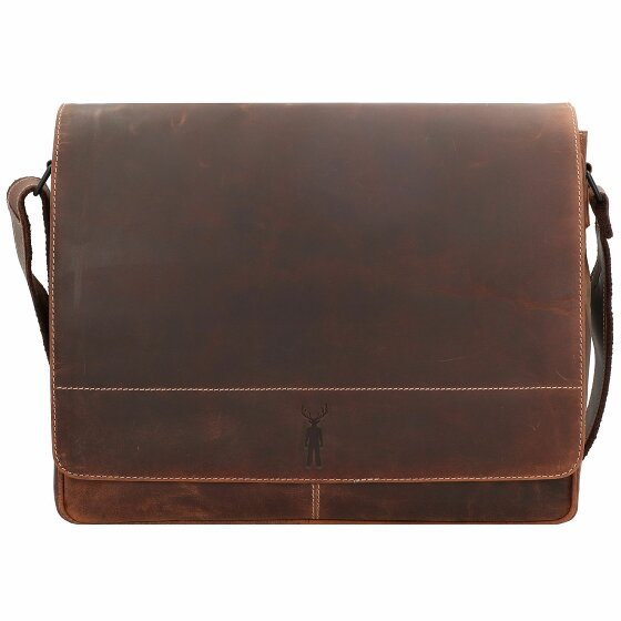 Jack Kinsky Baltimore 5 Messenger Leather 38 cm cognac