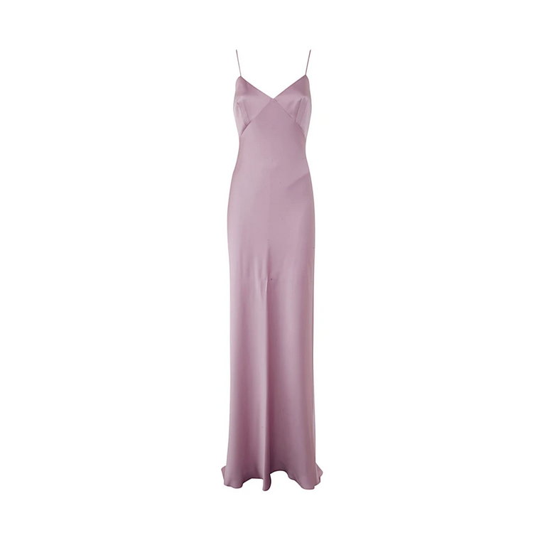 Lilac Długa sukienka z jedwabiu - Selce Kolekcja Ślubna Max Mara
