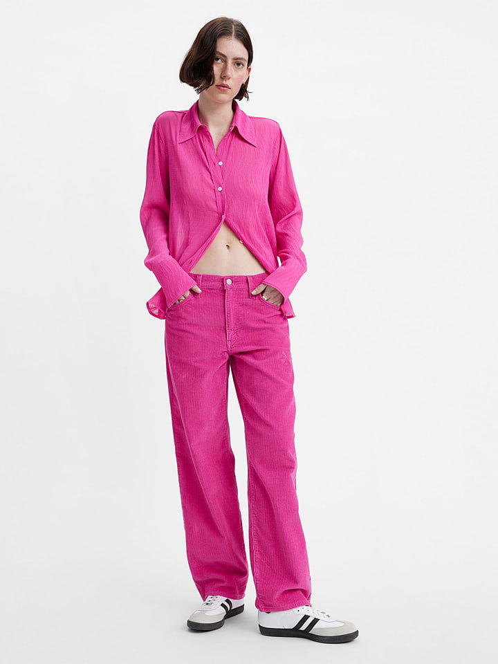 Levis Dżinsy - Baggy fit - w kolorze różowym
