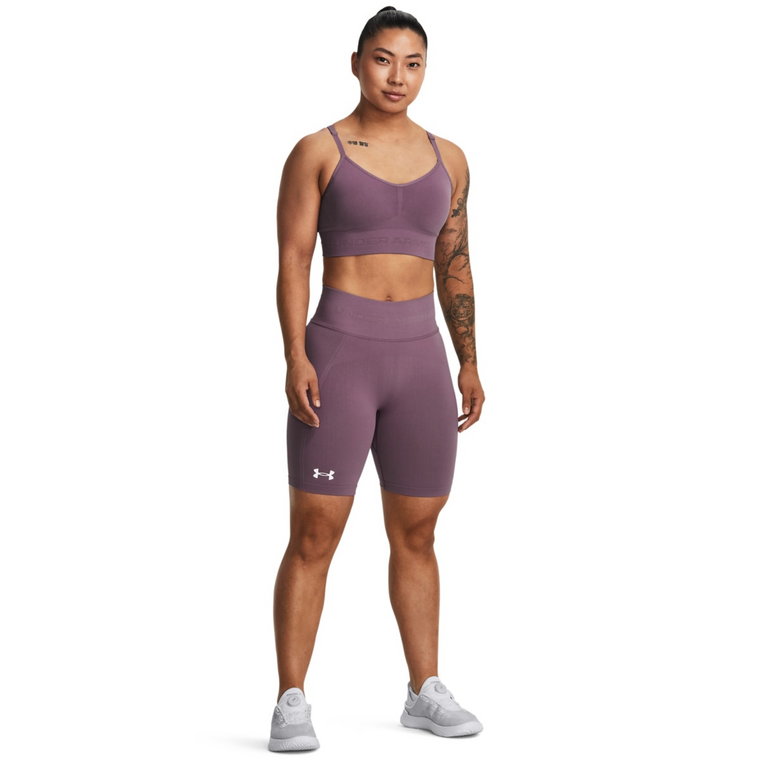 Damskie spodenki treningowe Under Armour UA Train Seamless Short - fioletowe