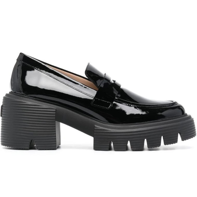 Soho Loafer Patentowe Płaskie Buty Stuart Weitzman