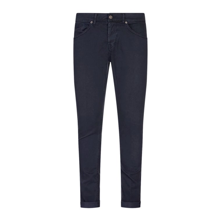 Niebieskie Spodnie Skinny Fit Five-Pocket Dondup