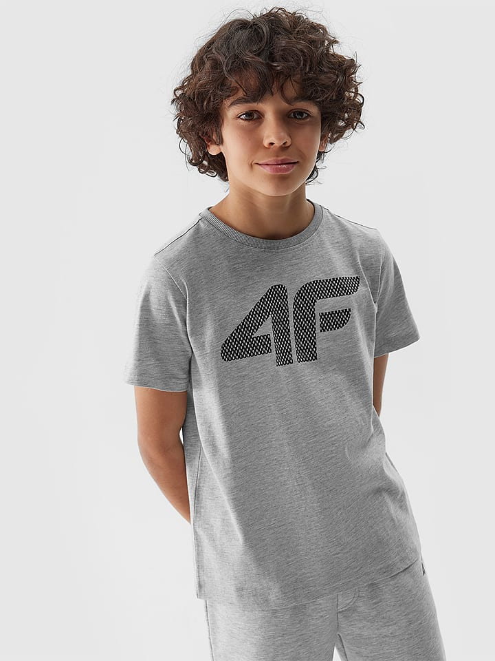 4F Koszulka w kolorze szarym