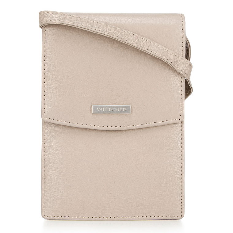 Minitorebka crossbody skórzana 2 w 1 beżowa