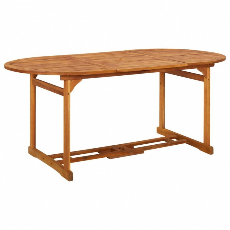 Ogrodowy stół jadalniany, 180x90x75 cm, lite drewno akacjowe kod: V-315948