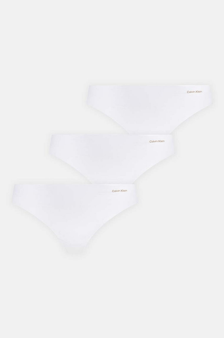 Calvin Klein Underwear stringi 3-pack kolor biały