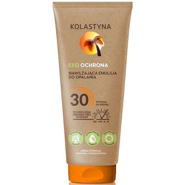 KOLASTYNA EKO OCHRONA Nawilżająca Emulsja do opalania SPF30 150 ml