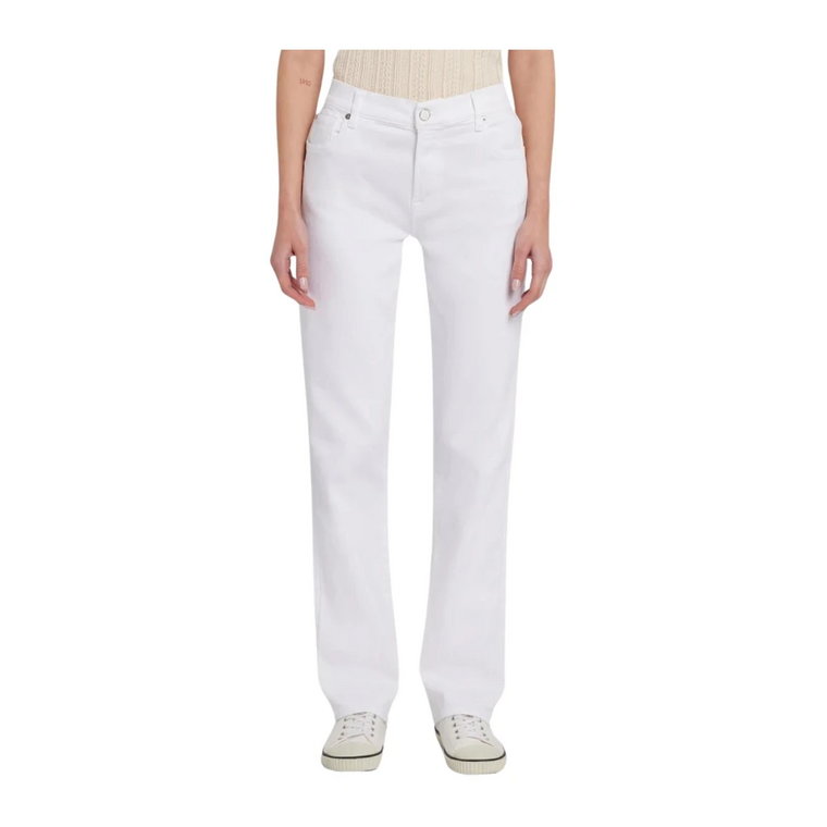 Klasyczne białe proste jeansy 7 For All Mankind