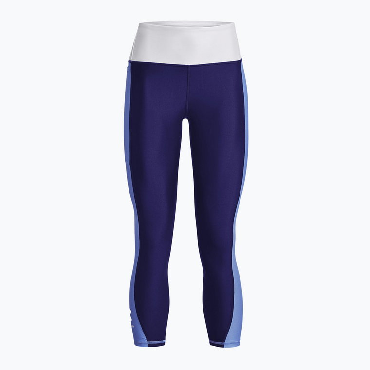 Legginsy damskie Under Armour Armour Blocked Ankle sonar blue/white | WYSYŁKA W 24H | 30 DNI NA ZWROT