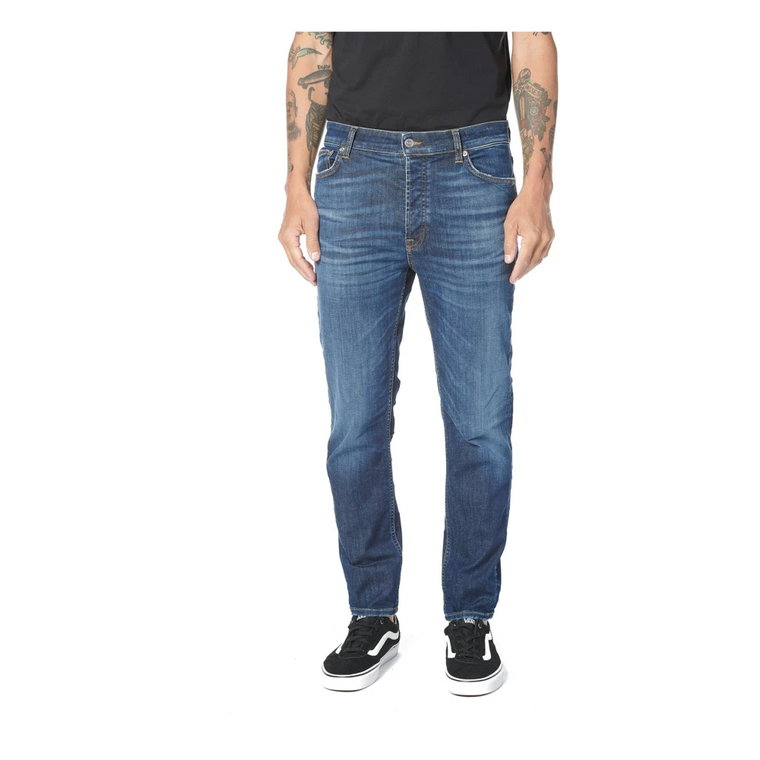 Slim Fit Niebieskie Jeansy Department Five