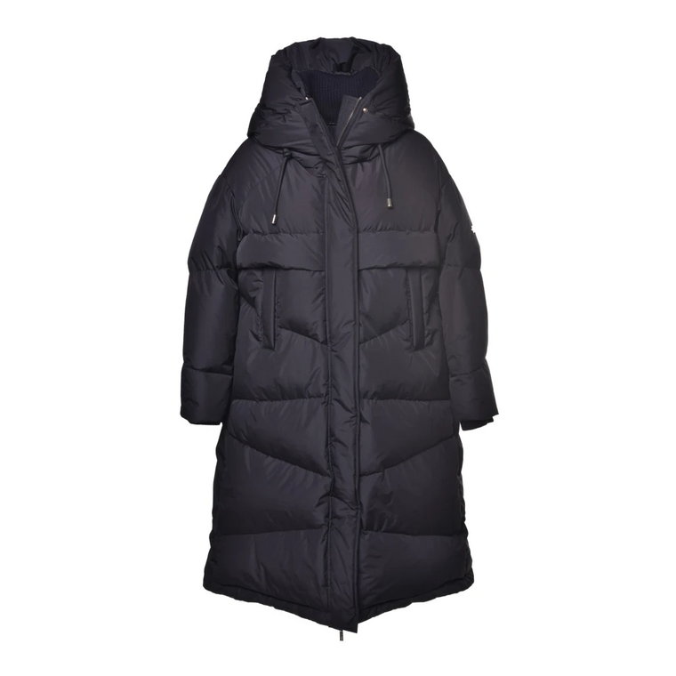 Down jacket in black nylon Baldinini