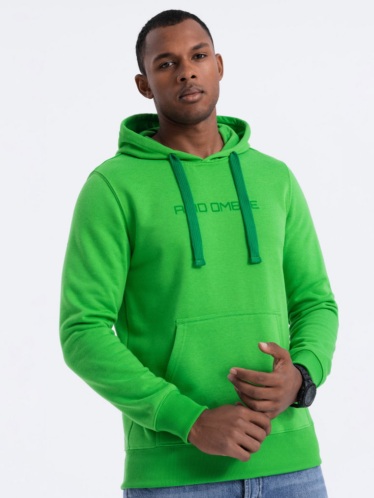 Bluza męska w mocnych kolorach - zielona V2 B1351