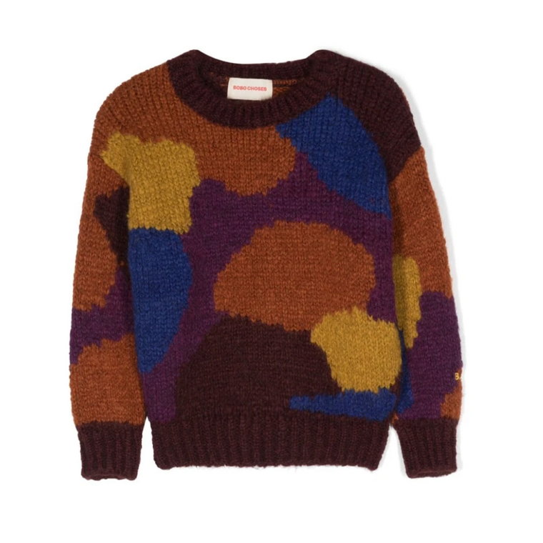 Wielokolorowy Sweter Intarsia - 198 Bobo Choses