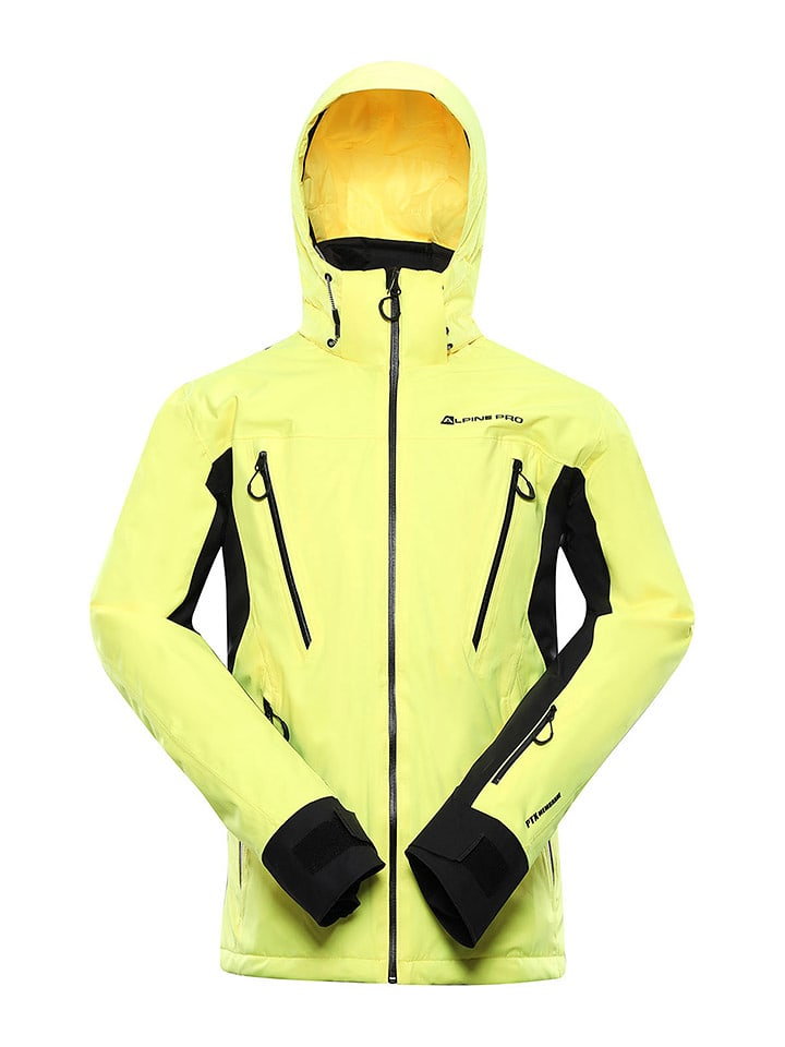 Alpine Pro Kurtka narciarska "Gaes" w kolorze żółtym