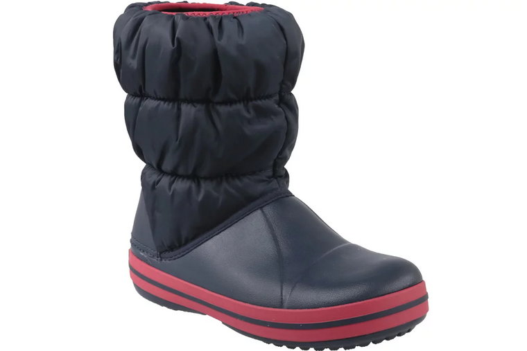 Crocs Winter Puff Boot Kids 14613-485, Dla chłopca, Granatowe, buty zimowe, syntetyk, rozmiar: 28/29