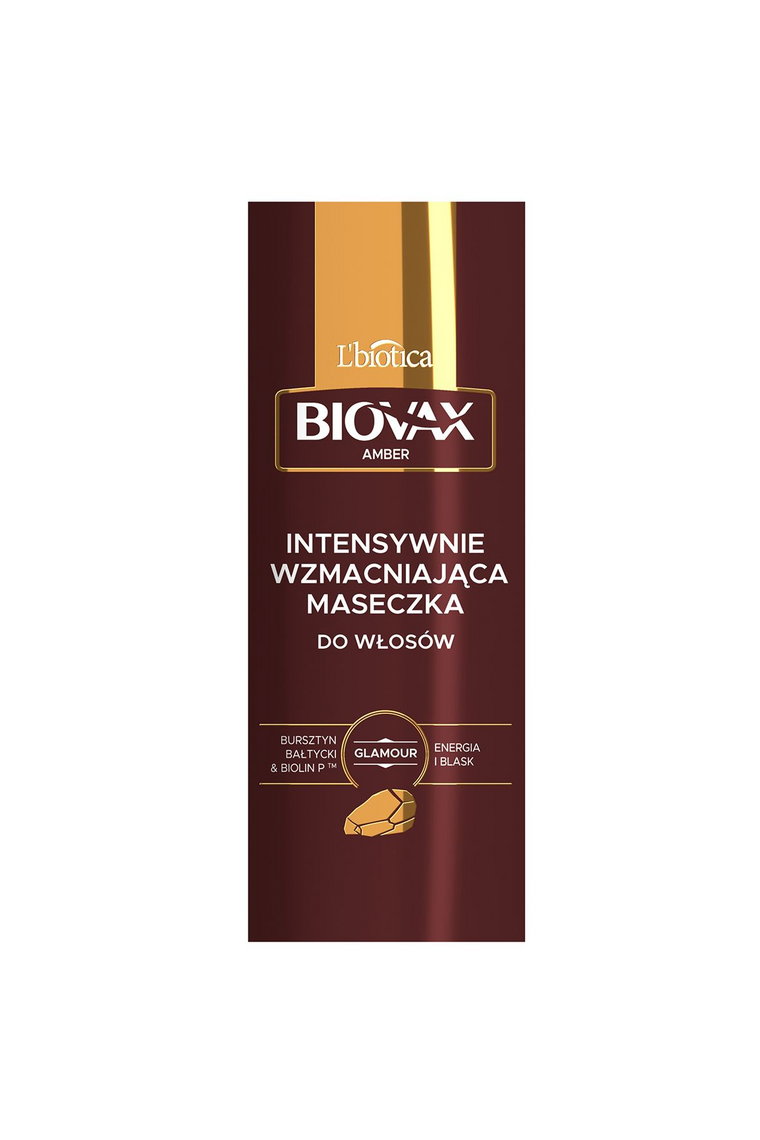 Biovax Glamour Amber maseczka intensywnie wzmacniająca Bursztyn bałtycki i Biolin 150 ml