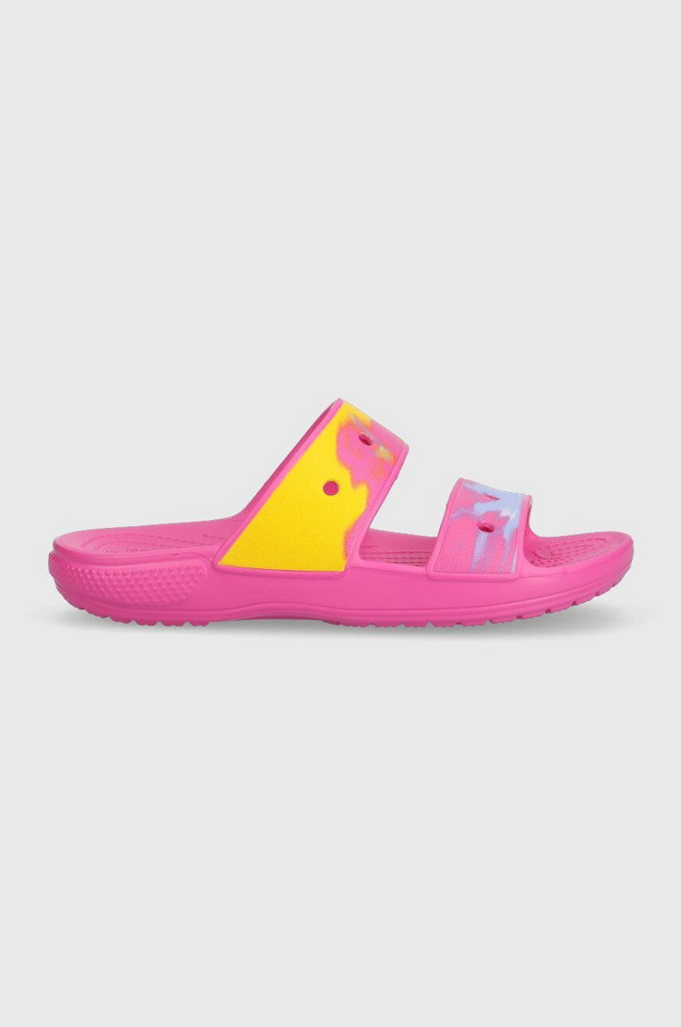 Crocs klapki Classic Ombre Sandal damskie kolor różowy 208282