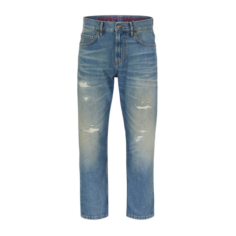 Vintage Wash Cropped Jeans Hugo Boss