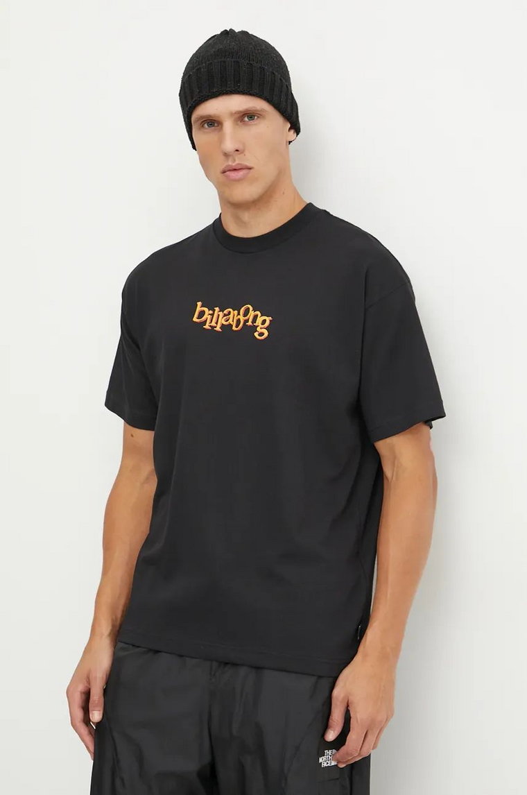 Billabong t-shirt Otis Ninetees męski kolor czarny z nadrukiem UBYZT00641