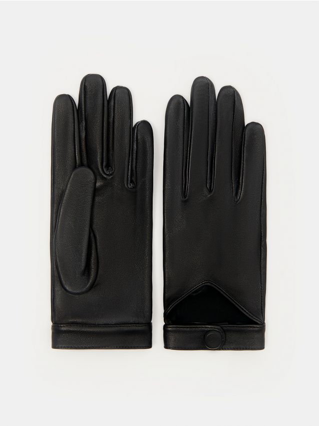 Mohito - Skórzane rękawiczki - czarny