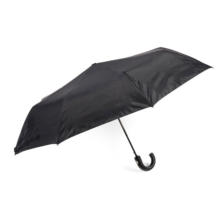 Czarny parasol klasyczny półautomatyczny