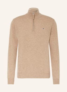 Gant Sweter Typu Troyer beige