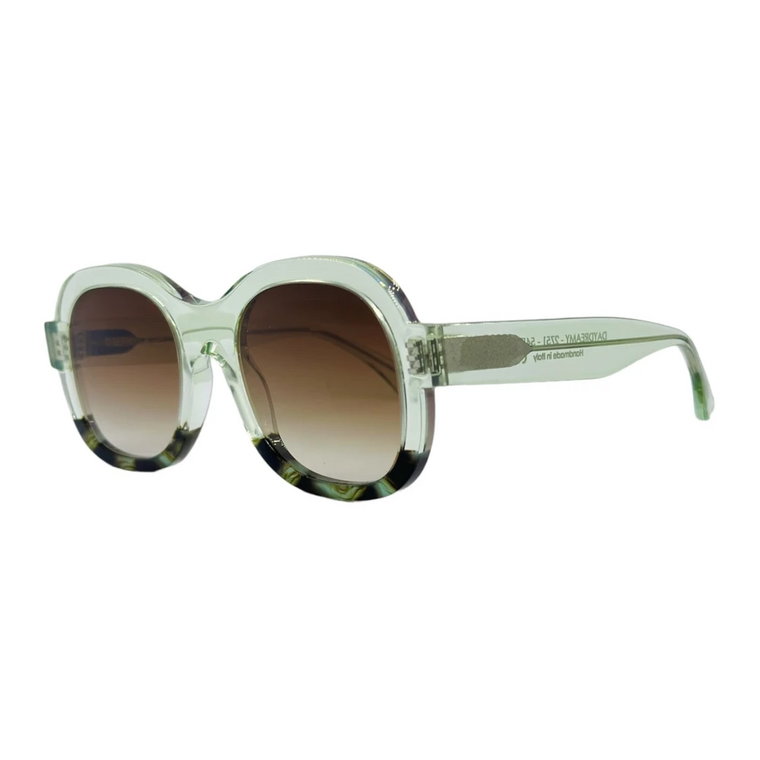 Retro-Futurystyczne okrągłe okulary przeciwsłoneczne Thierry Lasry