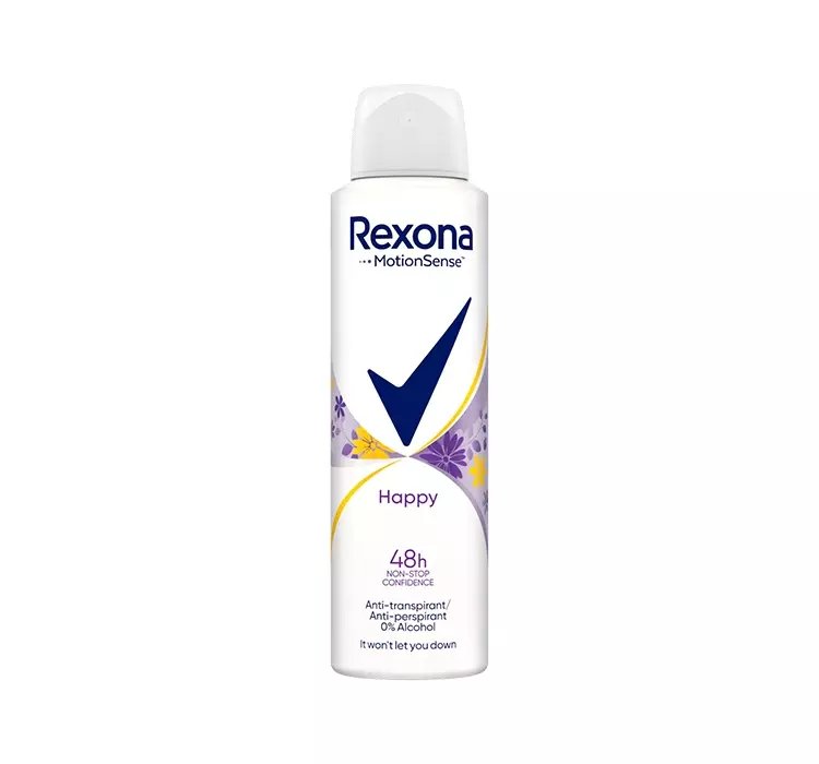 REXONA HAPPY ANTYPERSPIRANT W AEROZOLU DLA KOBIET 150ML