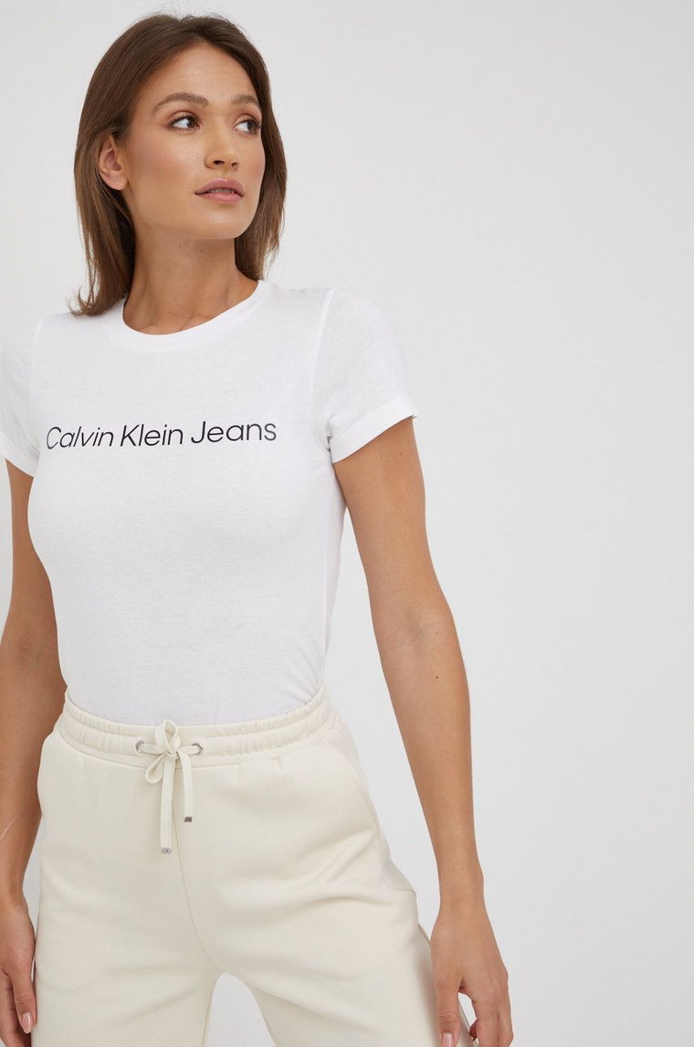 Calvin Klein Jeans t-shirt bawełniany (2-pack) J20J220161.9BYY