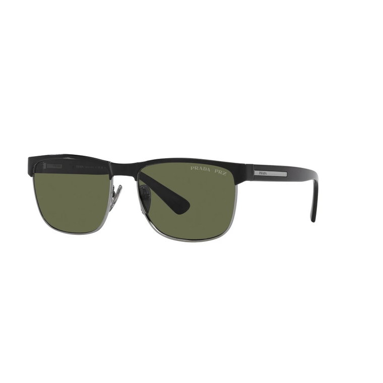 Gunmetal Black/Green Okulary przeciwsłoneczne Prada