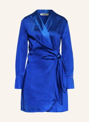 Colourful Rebel Sukienka Kopertowa Dorin Z Satyny blau