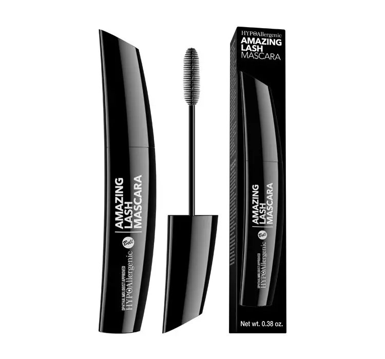 BELL HYPOALLERGENIC AMAZING LASH MASCARA HIPOALERGICZNY TUSZ EFEKT TEATRALNYCH RZĘS 01 CZARNY